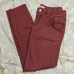 3/$20 Cabi Maroon skinny jeans